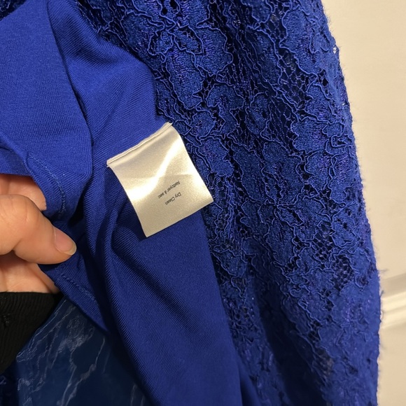 Cobalt blue Lacey knee high dress - Picture 9 of 9